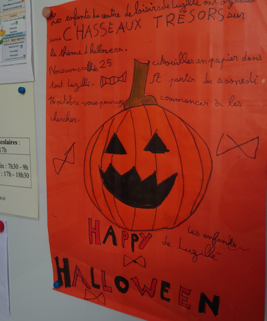 Halloween : chasse au trésor organisée par le centre de loisirs