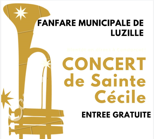 Concert de Sainte Cécile par la Fanfare municipal de Luzillé