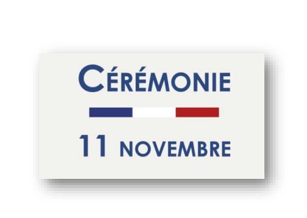 Invitation à la cérémonie du 11 novembre à Luzillé