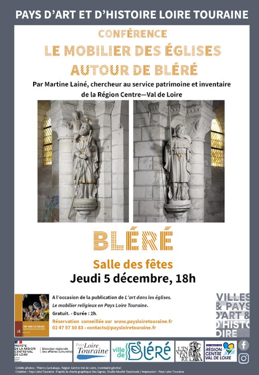 Conférence : Inventaire du patrimoine religieux en Pays Loire Touraine
