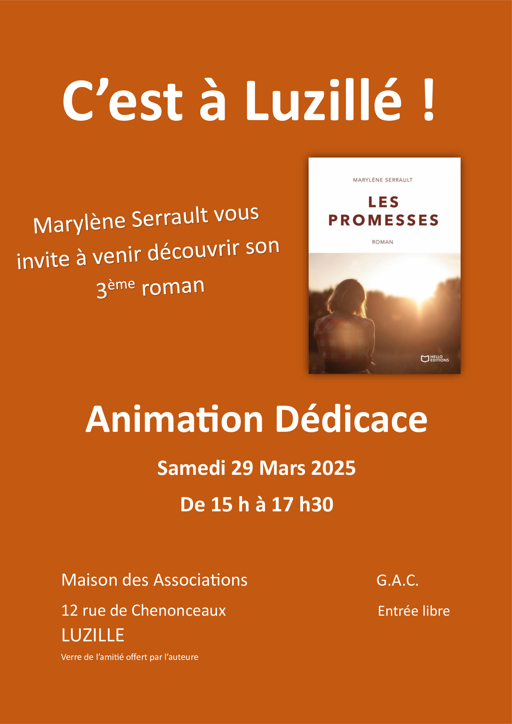 Séance de dédicace Marylène Serrault