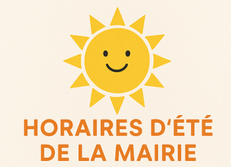 Horaires d’ouverture au public du 7 juillet au 29 août 2025