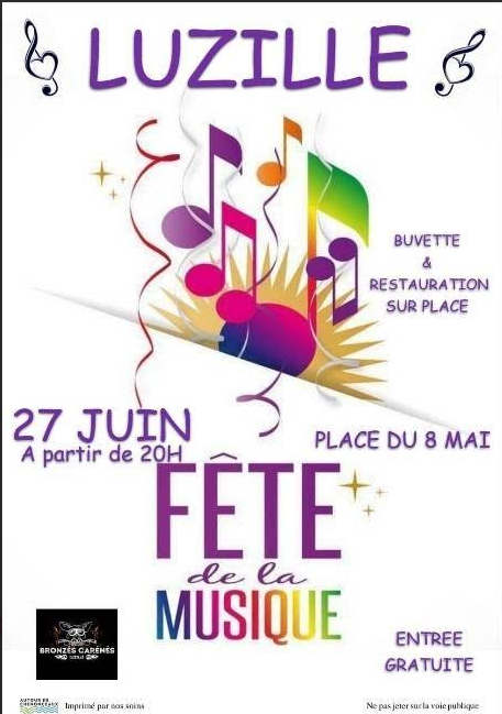Fête de la musique le 27 juin