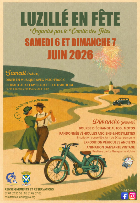 Luzillé en fête 6 et 7 juin